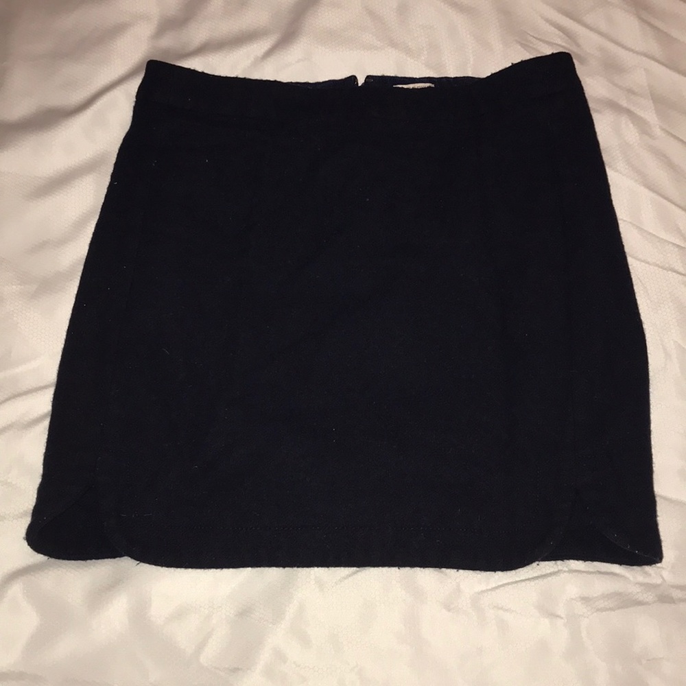 J.Crew - navy blue wool skirt